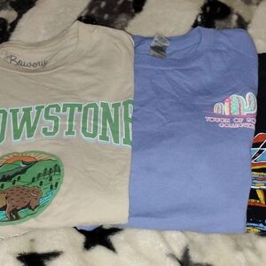 Kids Graphic T-Shirt - Cream and Blue